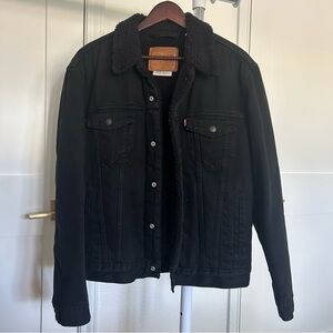 Levi’s Sherpa Trucker Denim Shearling Jacket
